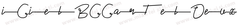 iCielBCCartelDeux Alt字体转换